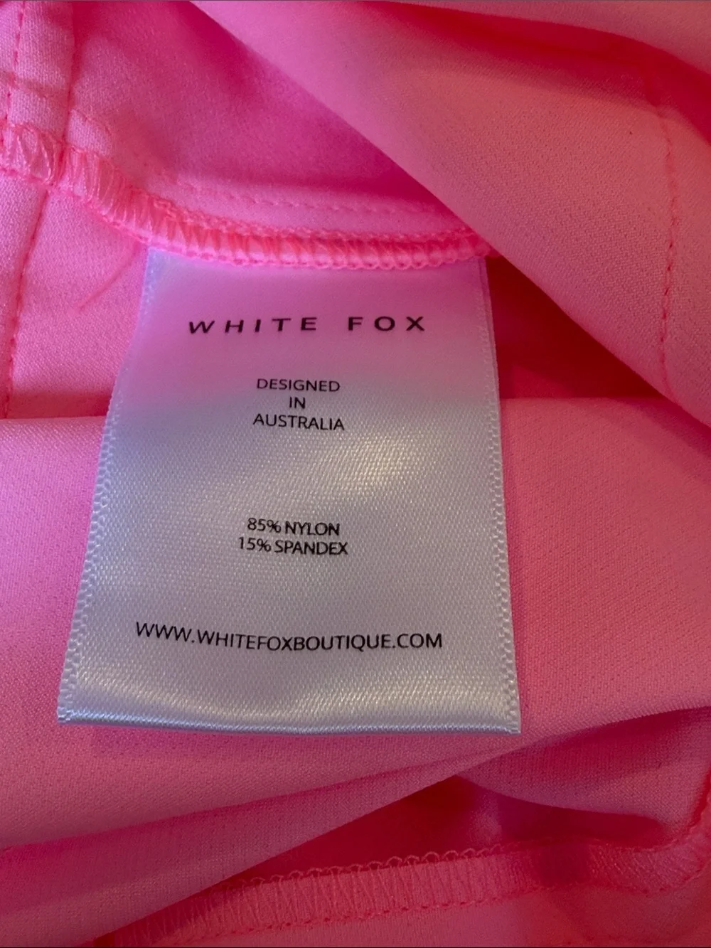 White Fox Women's Pink Nylon Cargo Mini Skirt Size M